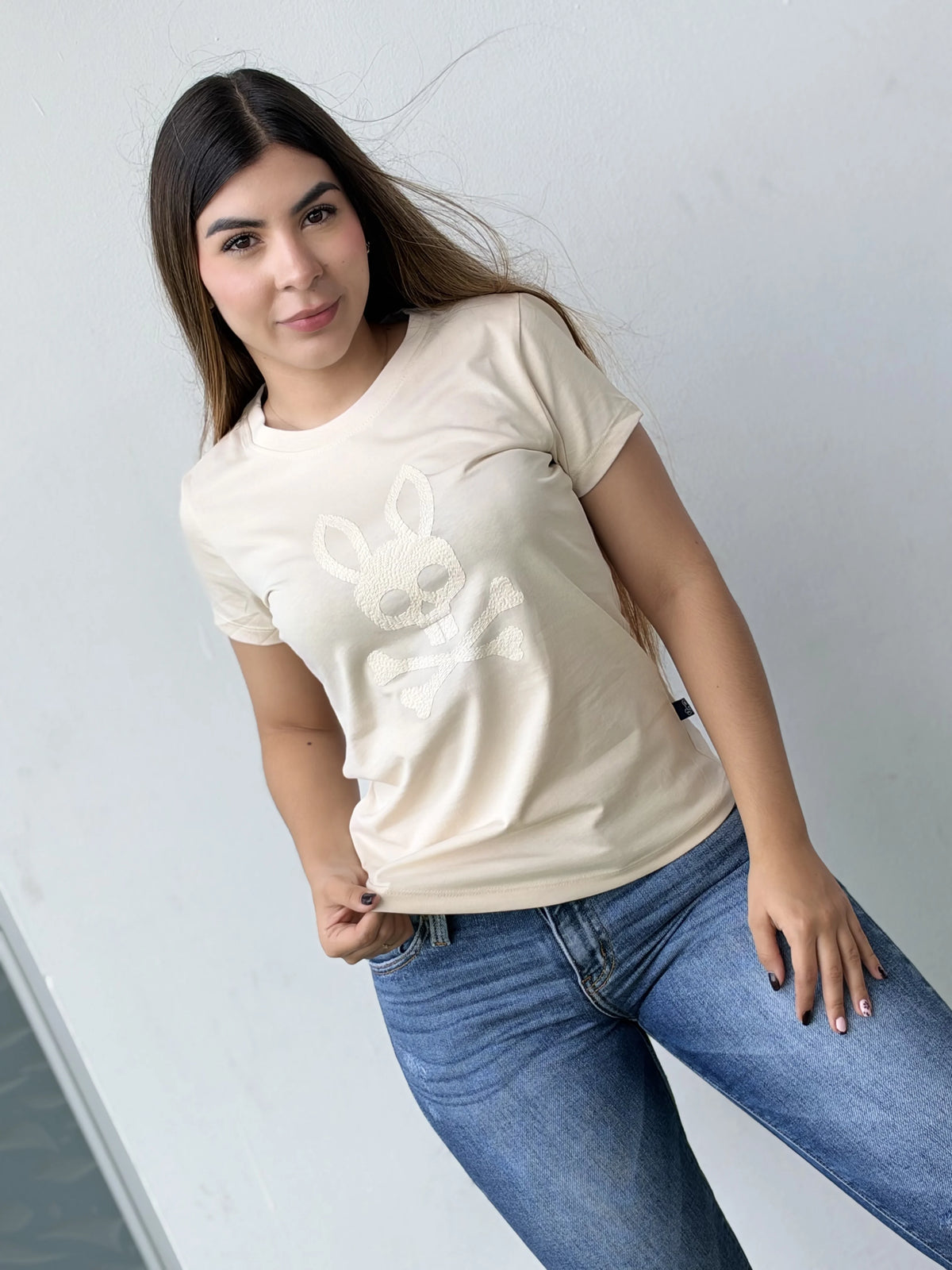 Camiseta dama referencia 17008, color Beige, talla XL