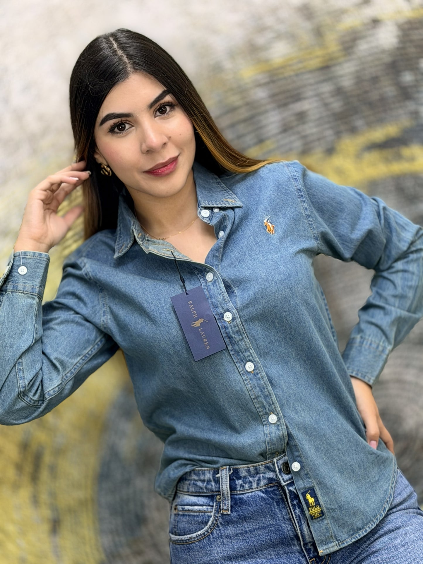 Camisa Manga Larga Dama | Talla S | B1