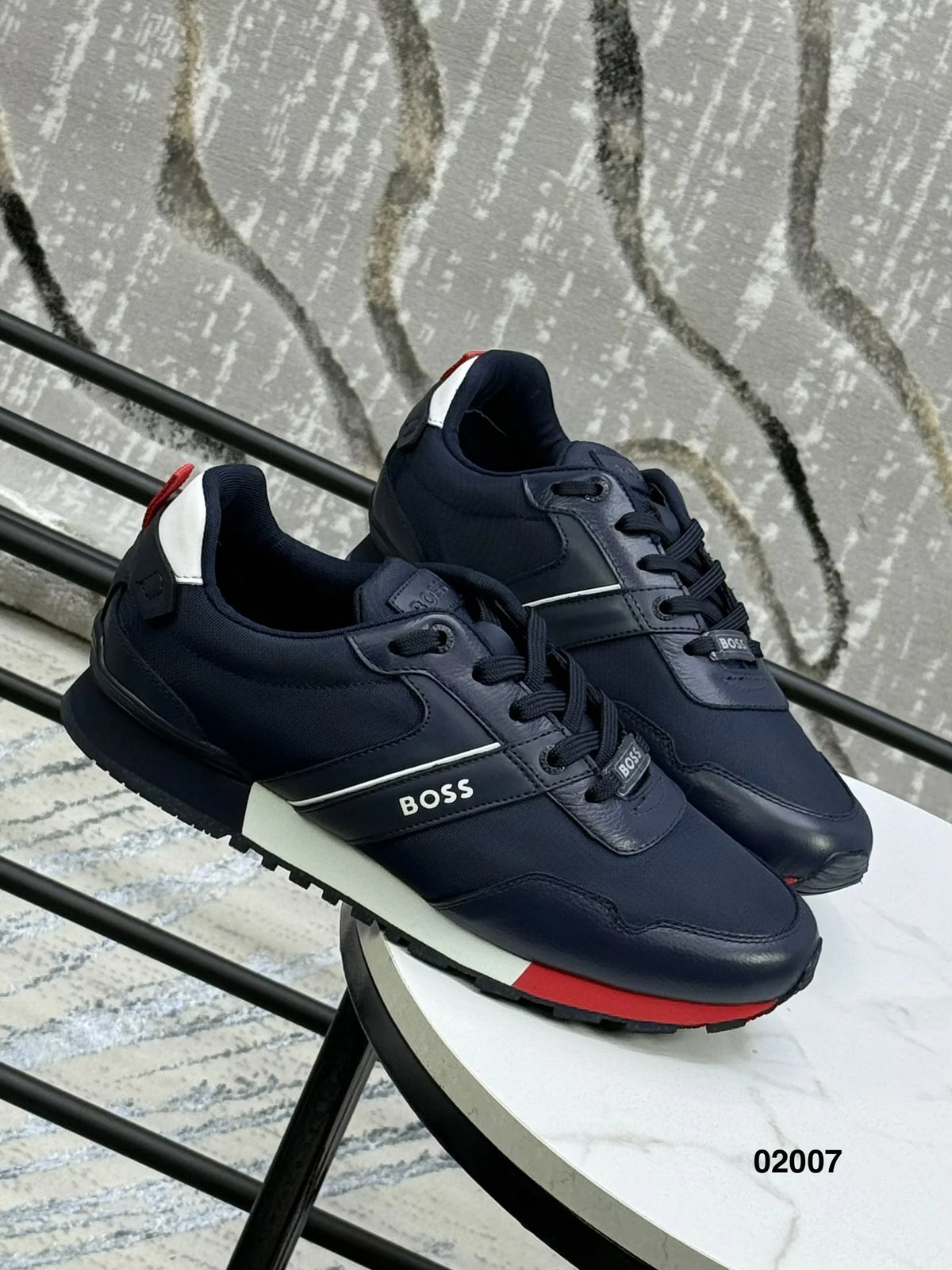 Tenis referencia 02007, color Azul marino, talla 44