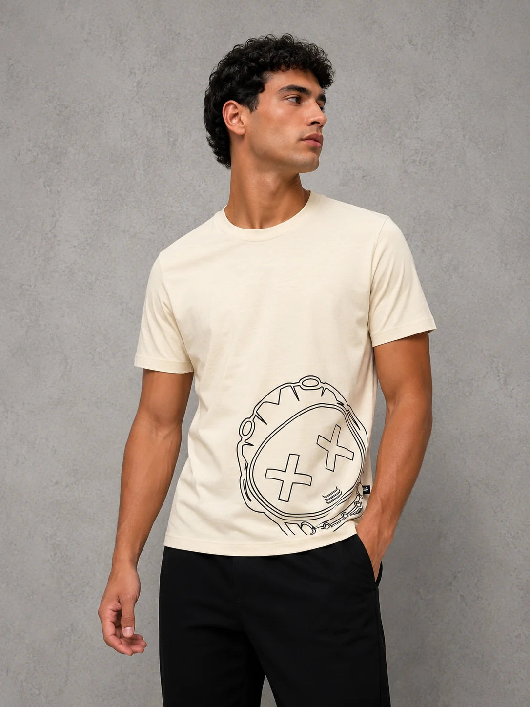 Camiseta SALE referencia 10009, color Beige, talla S