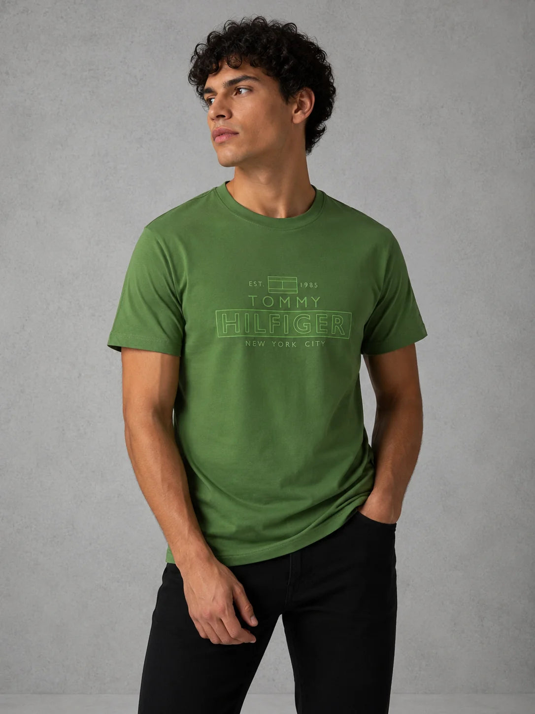 Camiseta SALE referencia 10012, color Verde oliva, talla M