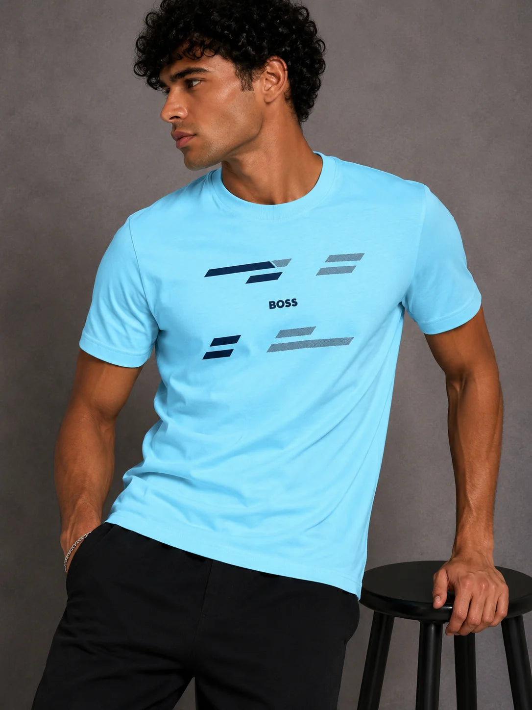 Camiseta 200 gramos referencia 11001, color Celeste, talla M