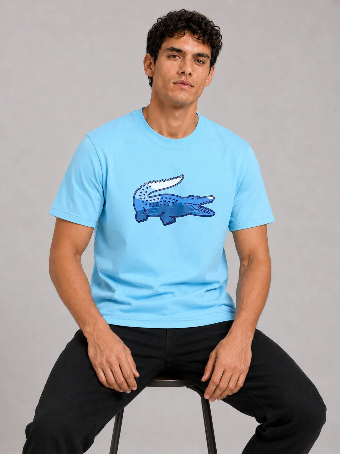 Camiseta 200 gramos referencia 11022, color Celeste, talla L