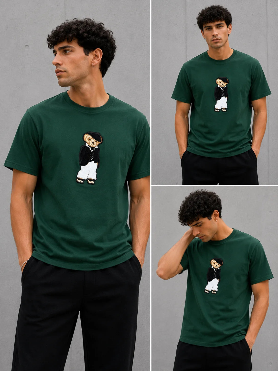 Camiseta Tipo O 220 gramos referencia 12116, color Verde oscuro, talla XL