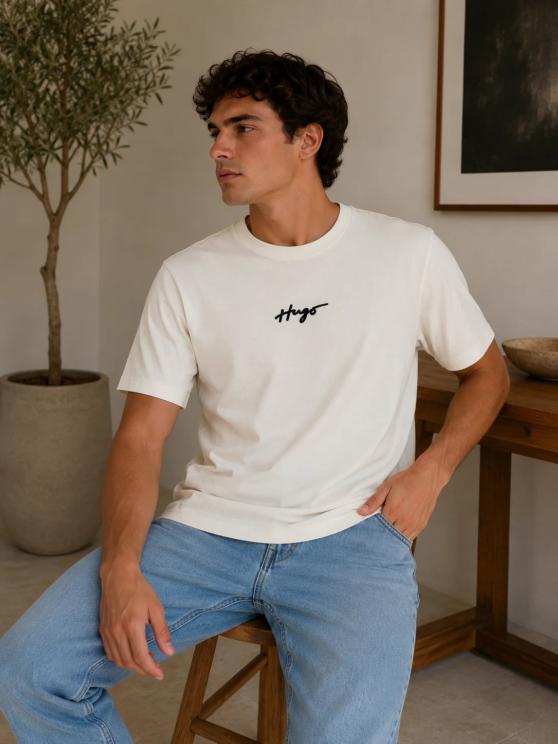 Camiseta Tipo O 220 gramos referencia 12121, color Beige, talla XL