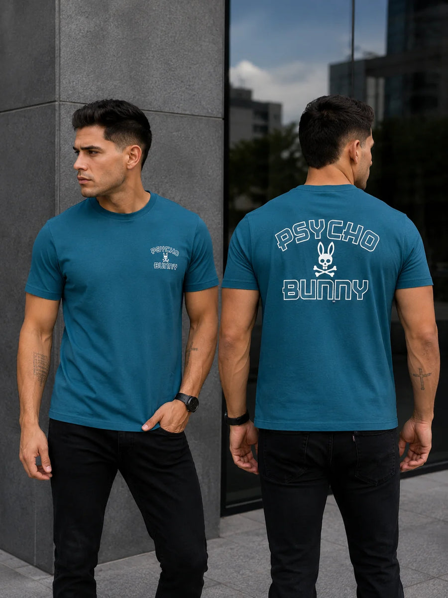 Camiseta Tipo O 220 gramos referencia 12128, color Azul pizarra, talla L
