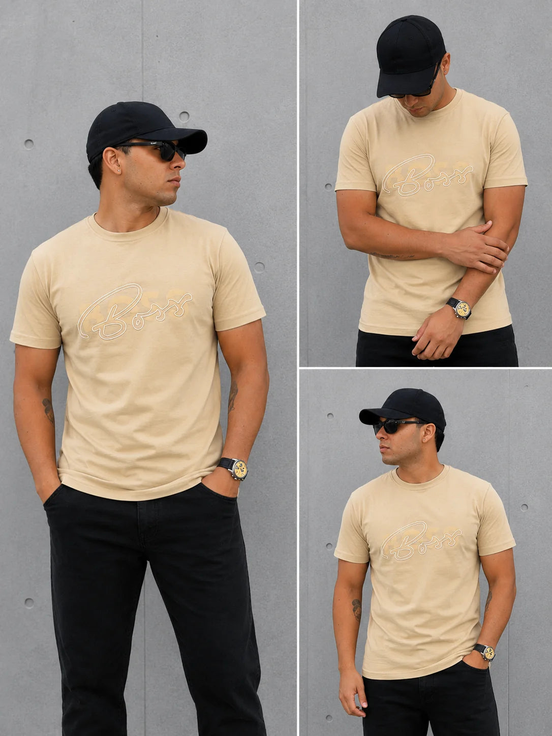 Camiseta Tipo O 220 gramos referencia 12137, color Caqui, talla XL