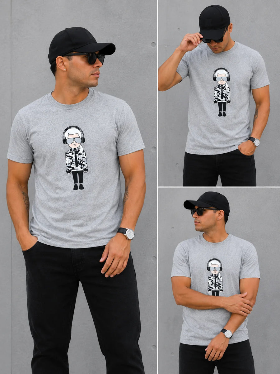 Camiseta Tipo O 220 gramos referencia 12199, color Gris claro, talla 2XL