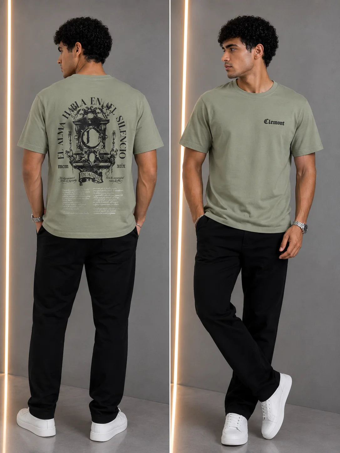 Camiseta Tipo O 250 gramos referencia 13009, color Verde musgo, talla XXL