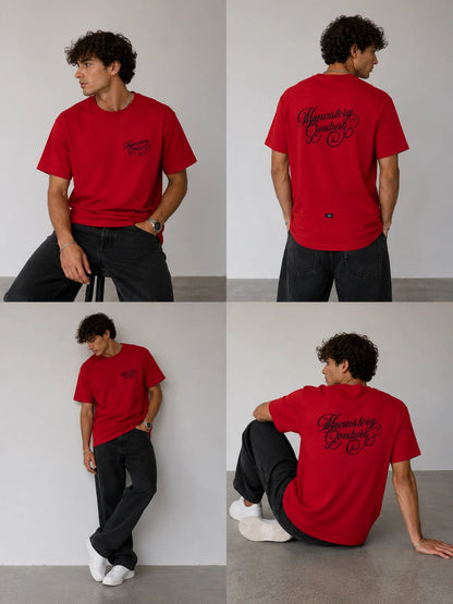 Camiseta Tipo O 250 gramos referencia 13025, color Rojo, talla M