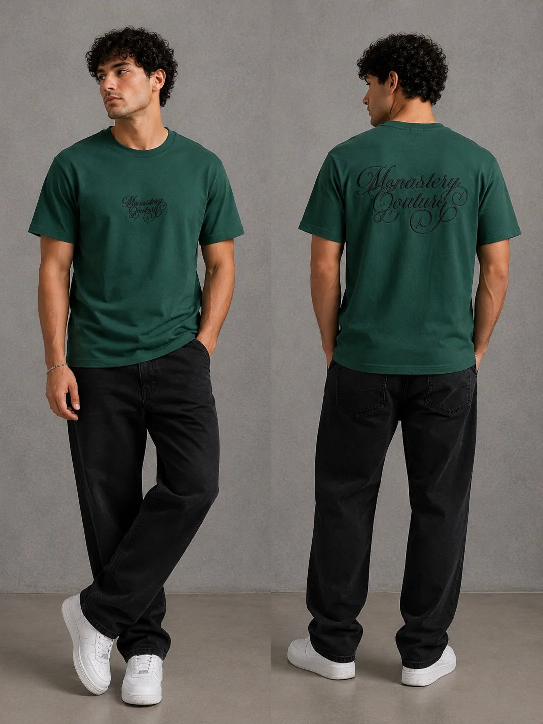 Camiseta Tipo O 250 gramos referencia 13025, color Verde oscuro, talla M