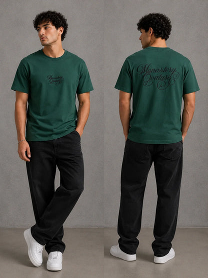 Camiseta Tipo O 250 gramos referencia 13025, color Verde oscuro, talla M