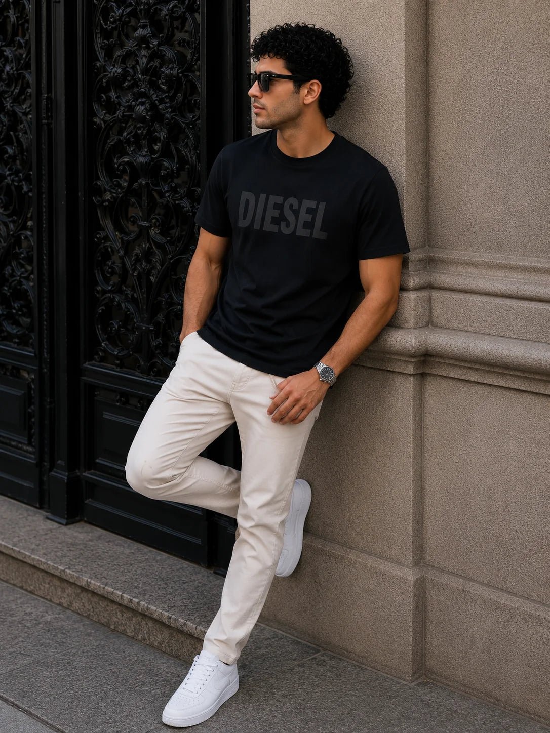 Camiseta Tipo O 250 gramos referencia 13031, color Negro, talla L