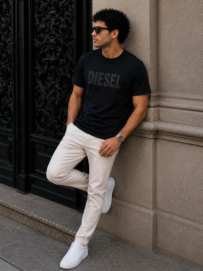 Camiseta Tipo O 250 gramos referencia 13031, color Negro, talla L