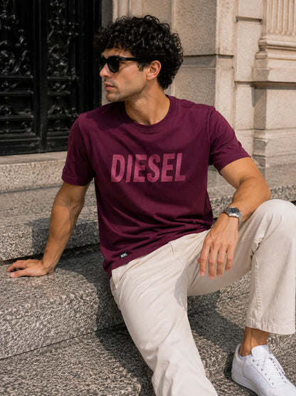 Camiseta Tipo O 250 gramos referencia 13031, color Vino tinto, talla L