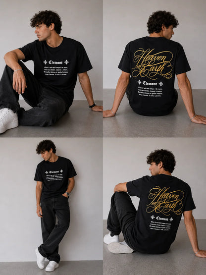 Camiseta Tipo O 250 gramos referencia 13036, color Negro, talla L