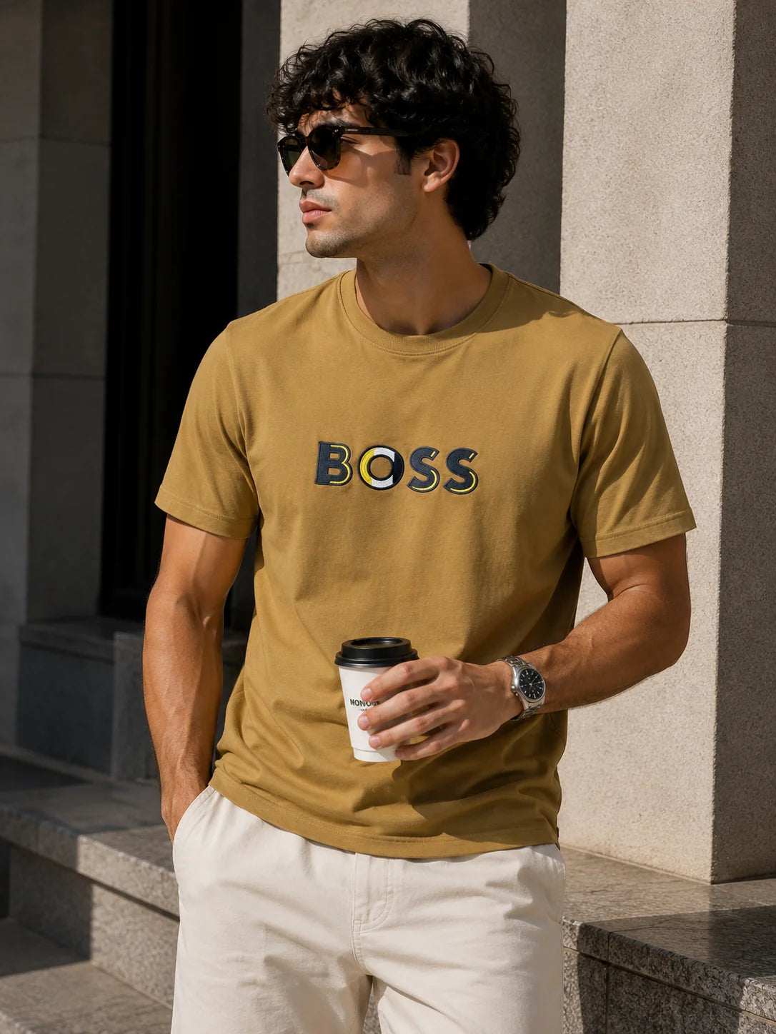 Camiseta Tipo O 250 gramos referencia 13046, color Marron, talla L