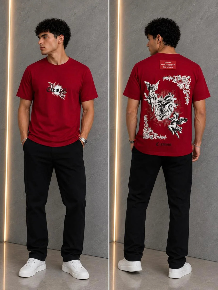 Camiseta Tipo O 250 gramos referencia 13051, color Rojo, talla M