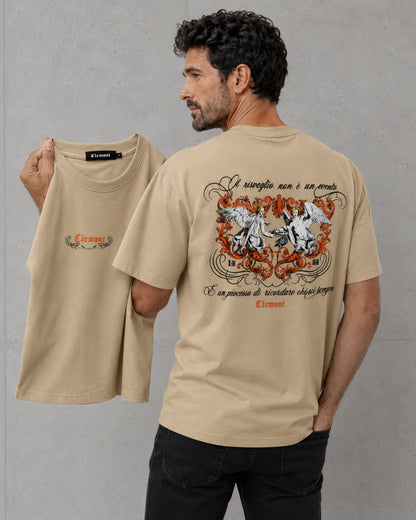 Camiseta Tipo O 250 gramos referencia 13078, color Caqui, talla XL