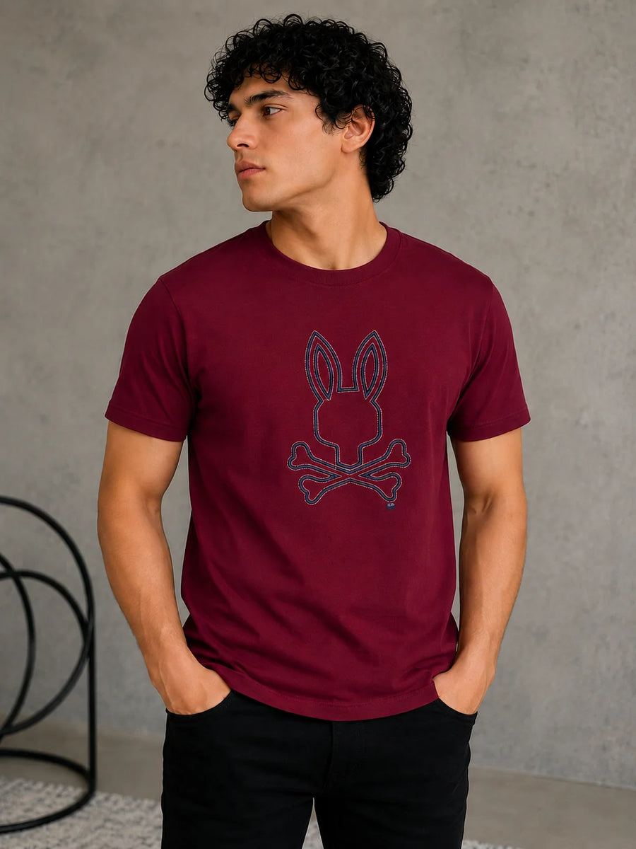Camiseta Tipo O 250 gramos referencia 13130, color Vino tinto, talla XXL