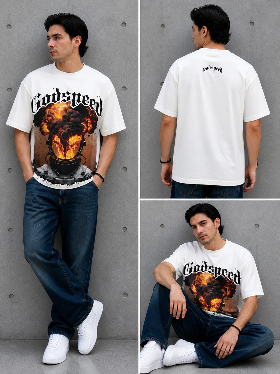 Camiseta Oversize 300 gramos referencia 14051, color Blanco, talla M