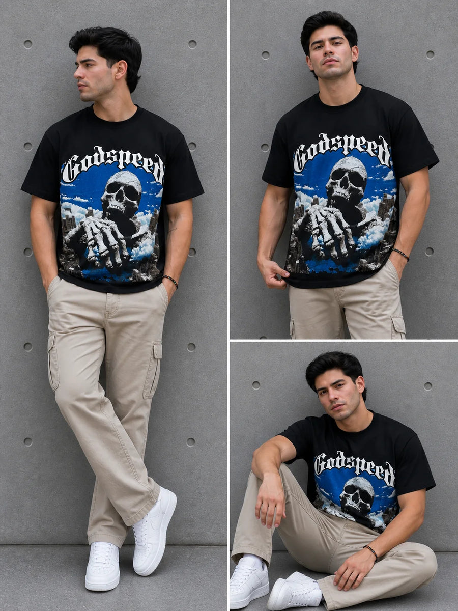 Camiseta Oversize 300 gramos referencia 14054, color Negro, talla M