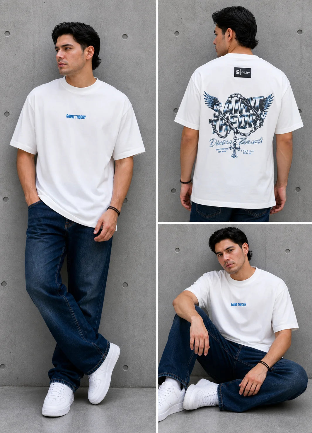 Camiseta Oversize 300 gramos referencia 14058, color Blanco, talla L