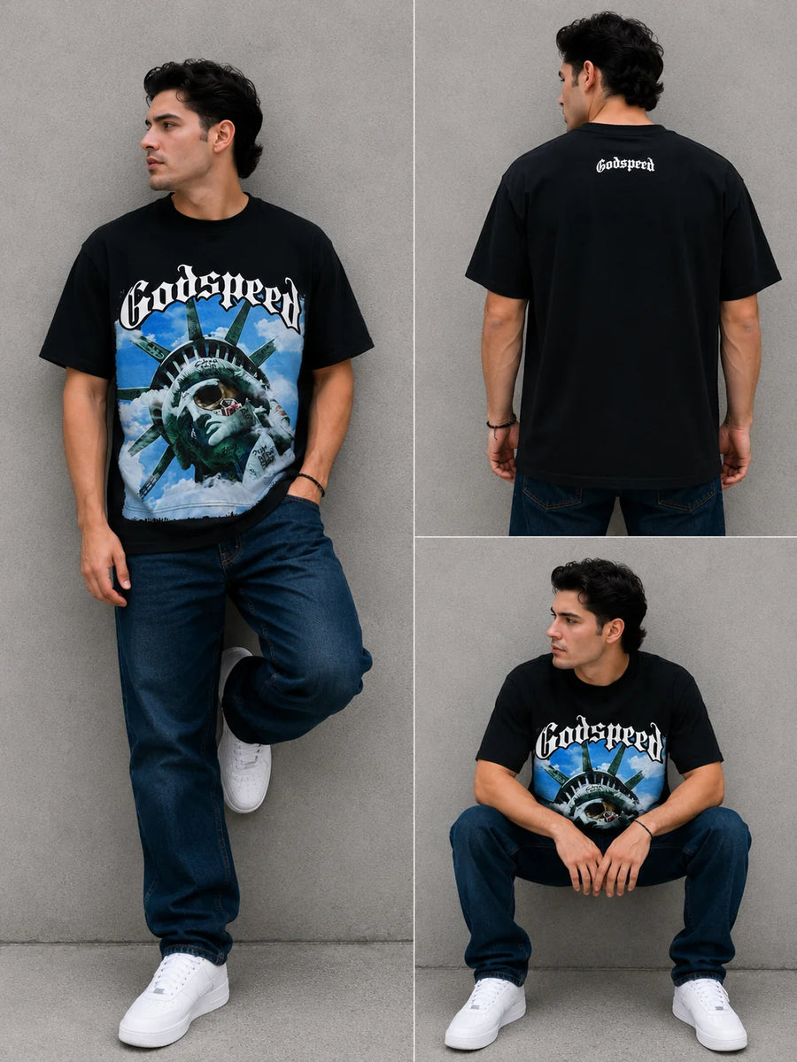 Camiseta Oversize 300 gramos referencia 14059, color Negro, talla M