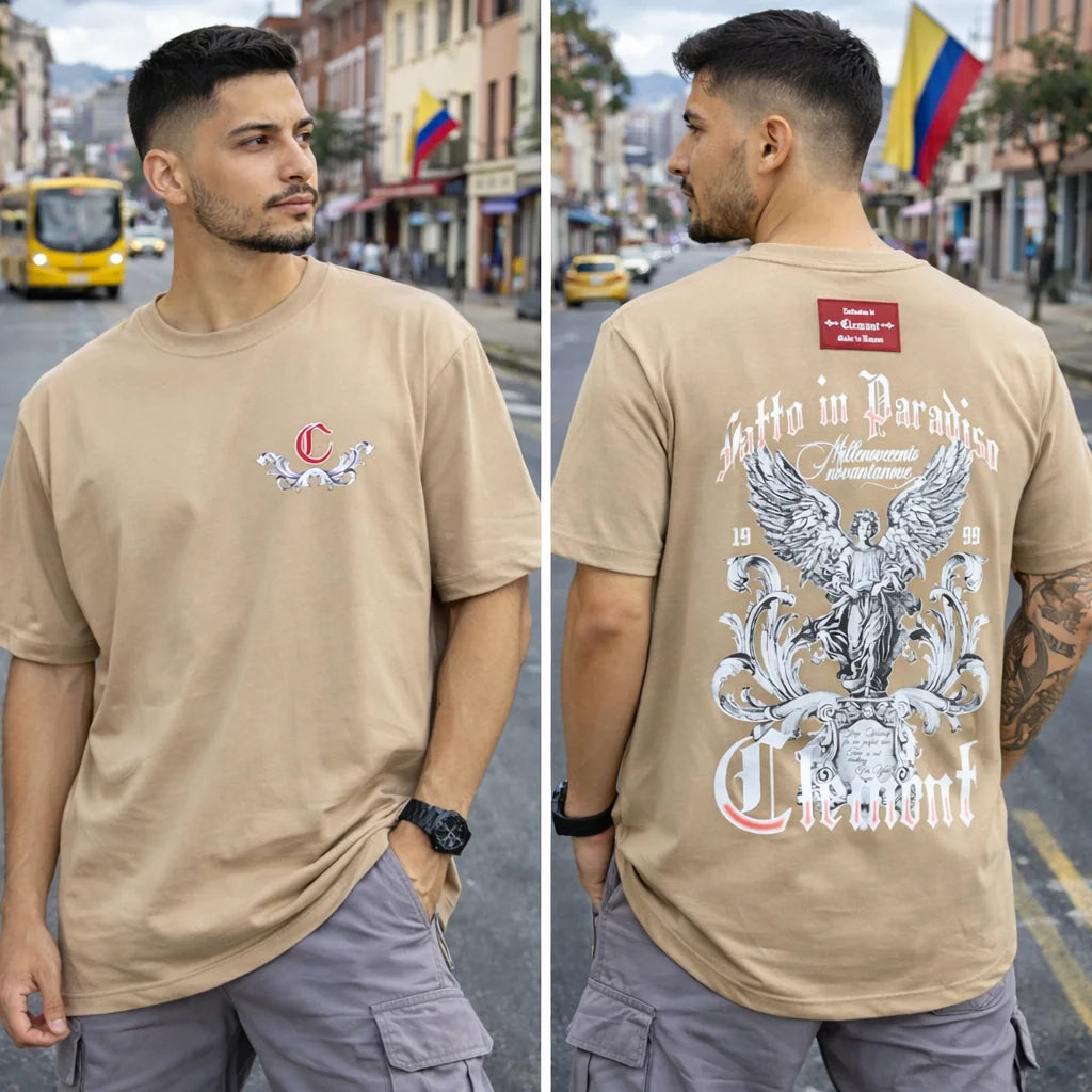 Camiseta Oversize 300 gramos referencia 14062, color Caqui, talla XXL