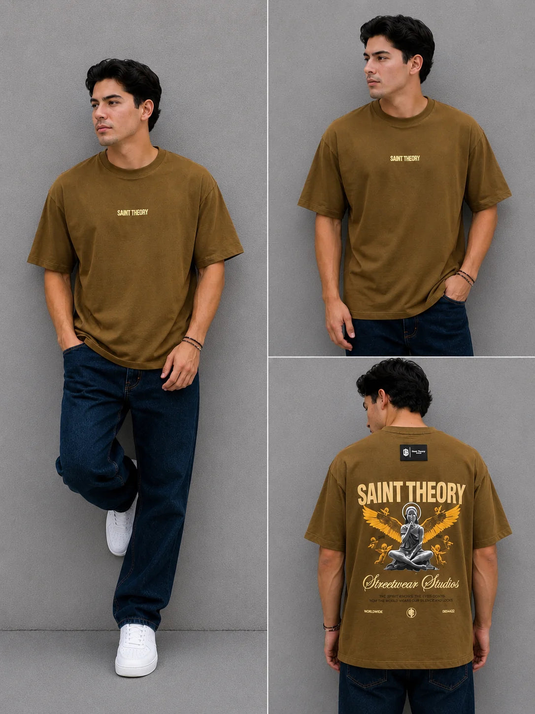 Camiseta Oversize 300 gramos referencia 14063, color Marron, talla M