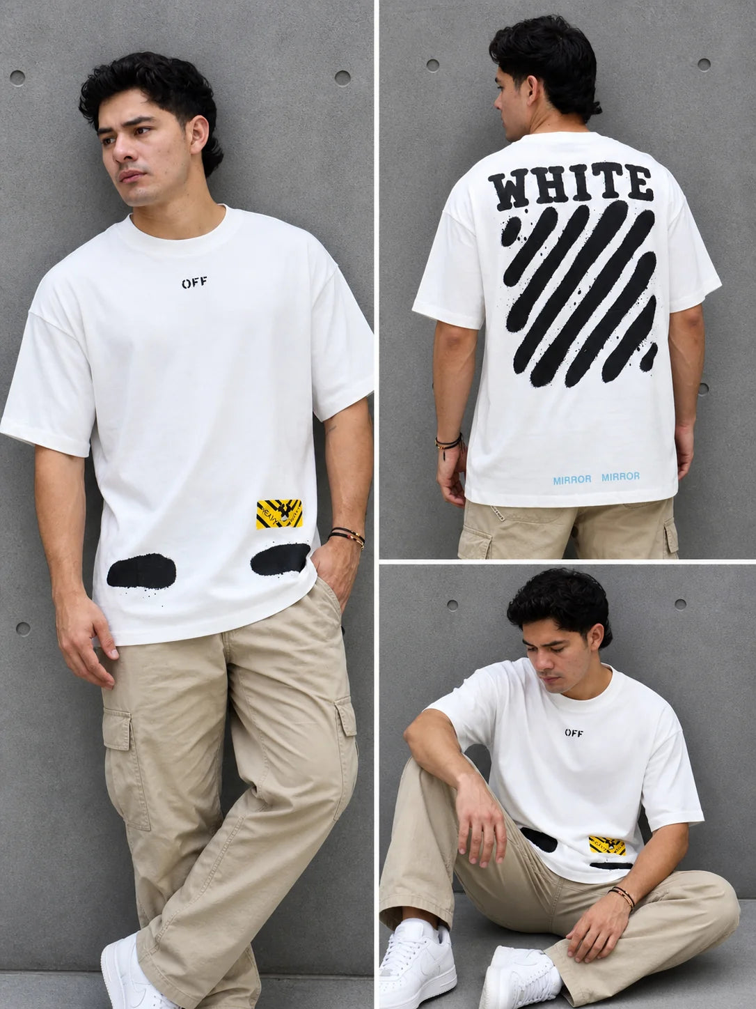 Camiseta Oversize 300 gramos referencia 14084, color Blanco, talla L