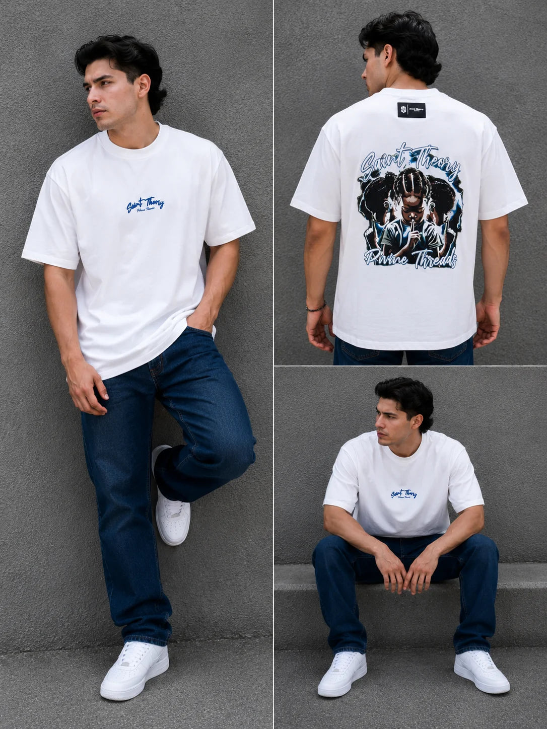 Camiseta Oversize 300 gramos referencia 14087, color Blanco, talla XL