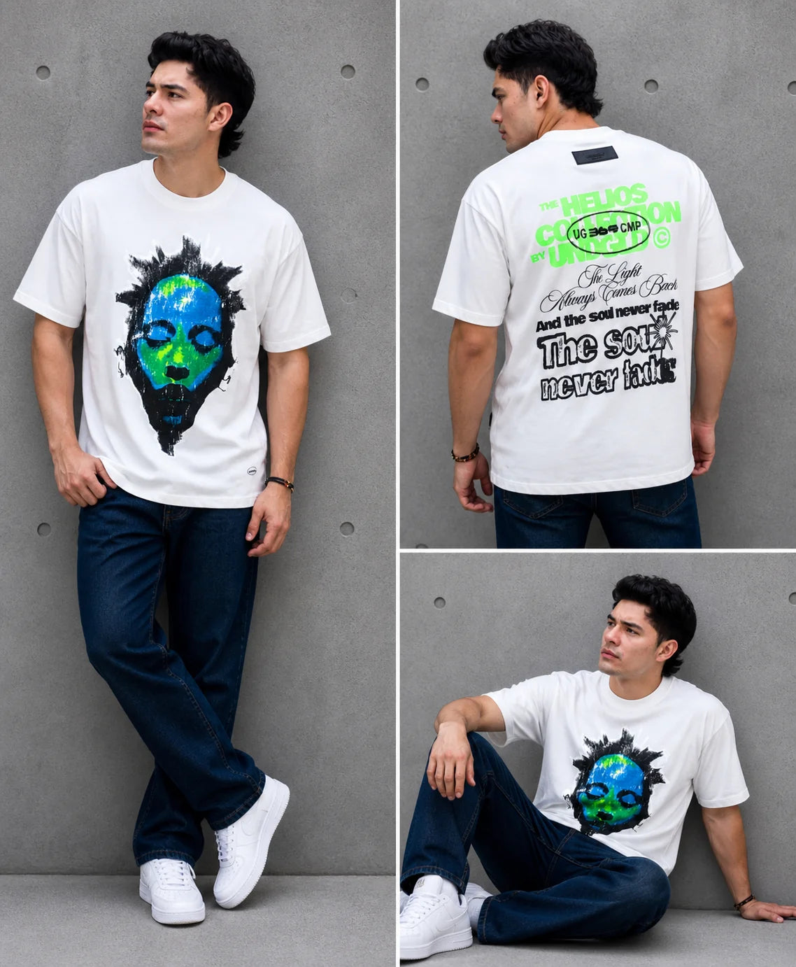 Camiseta Oversize 300 gramos referencia 14090, color Blanco, talla L