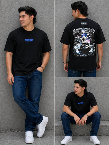 Camiseta Oversize 300 gramos referencia 14095, color Negro, talla XL