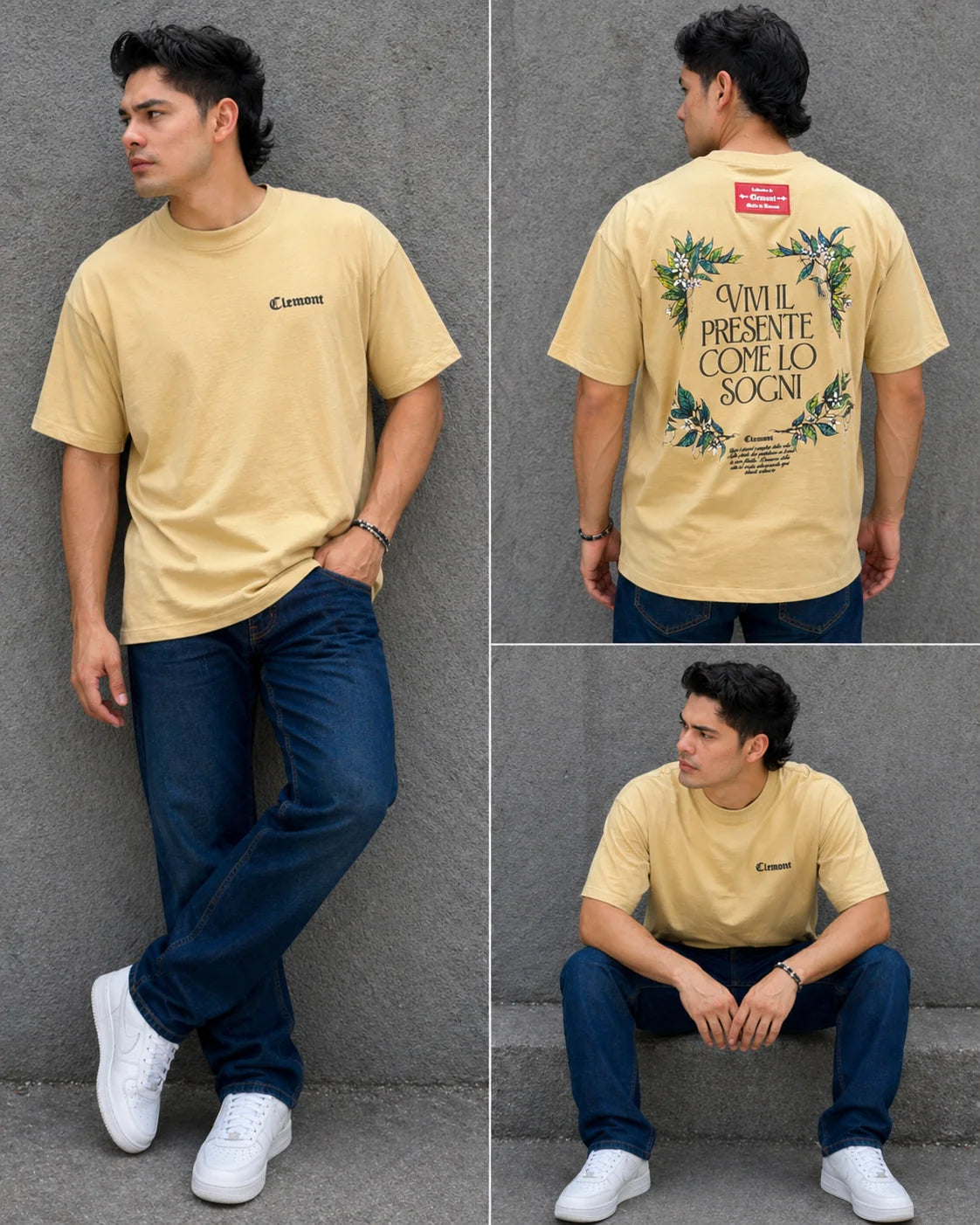 Camiseta Oversize 300 gramos referencia 14105, color Caqui, talla XL