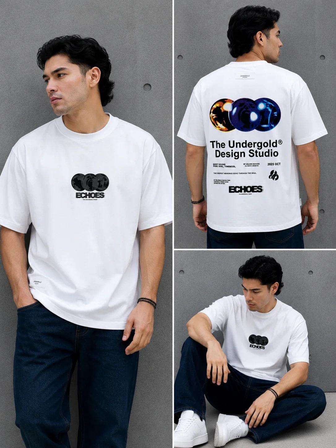 Camiseta Oversize 300 gramos referencia 14118, color Blanco, talla XL