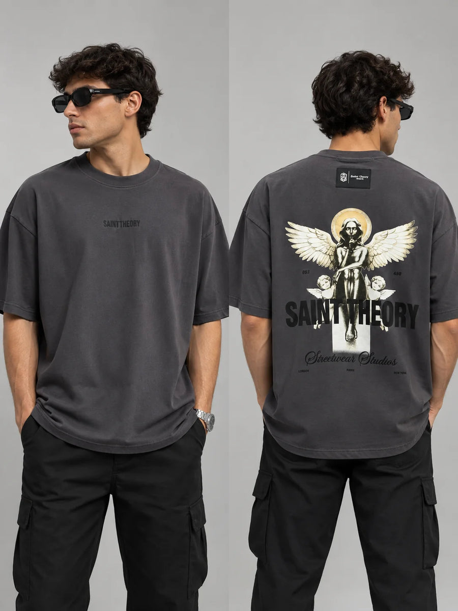 Camiseta Oversize 300 gramos referencia 14120, color Gris oscuro, talla M