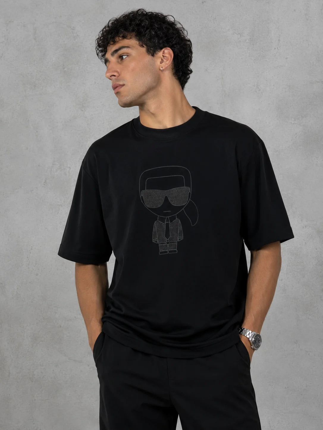 Camiseta Tipo O 310 gramos referencia 15004, color Negro, talla S