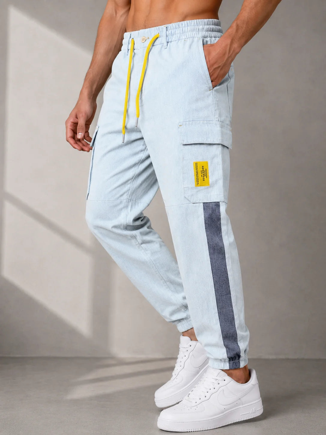 Jogger referencia 15007, color Celeste, talla M