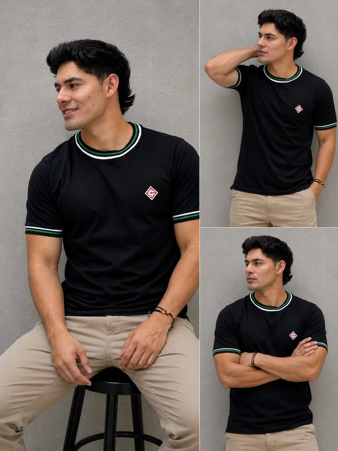 Camiseta Tipo O 310 gramos referencia 15031, color Negro, talla M