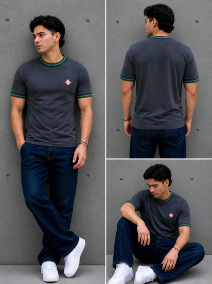 Camiseta Tipo O 310 gramos referencia 15031, color Gris oscuro, talla M