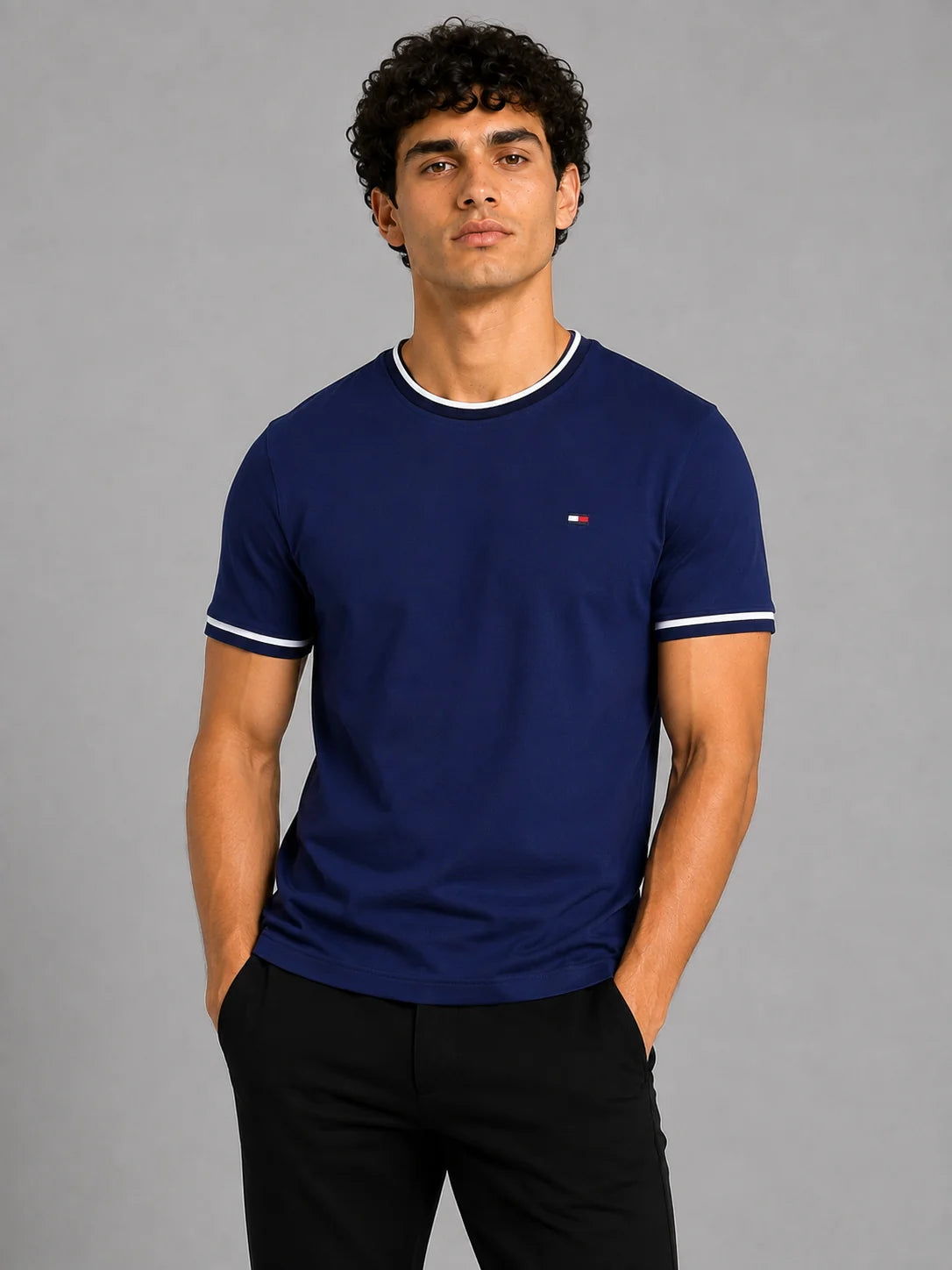 Camiseta Tipo O 310 gramos referencia 15034, color Azul marino, talla M