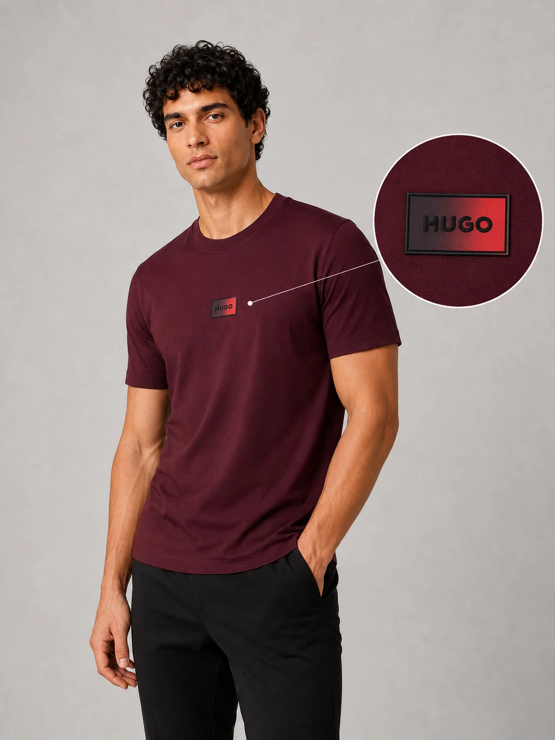 Camiseta Tipo O 310 gramos referencia 15036, color Vino tinto, talla XL