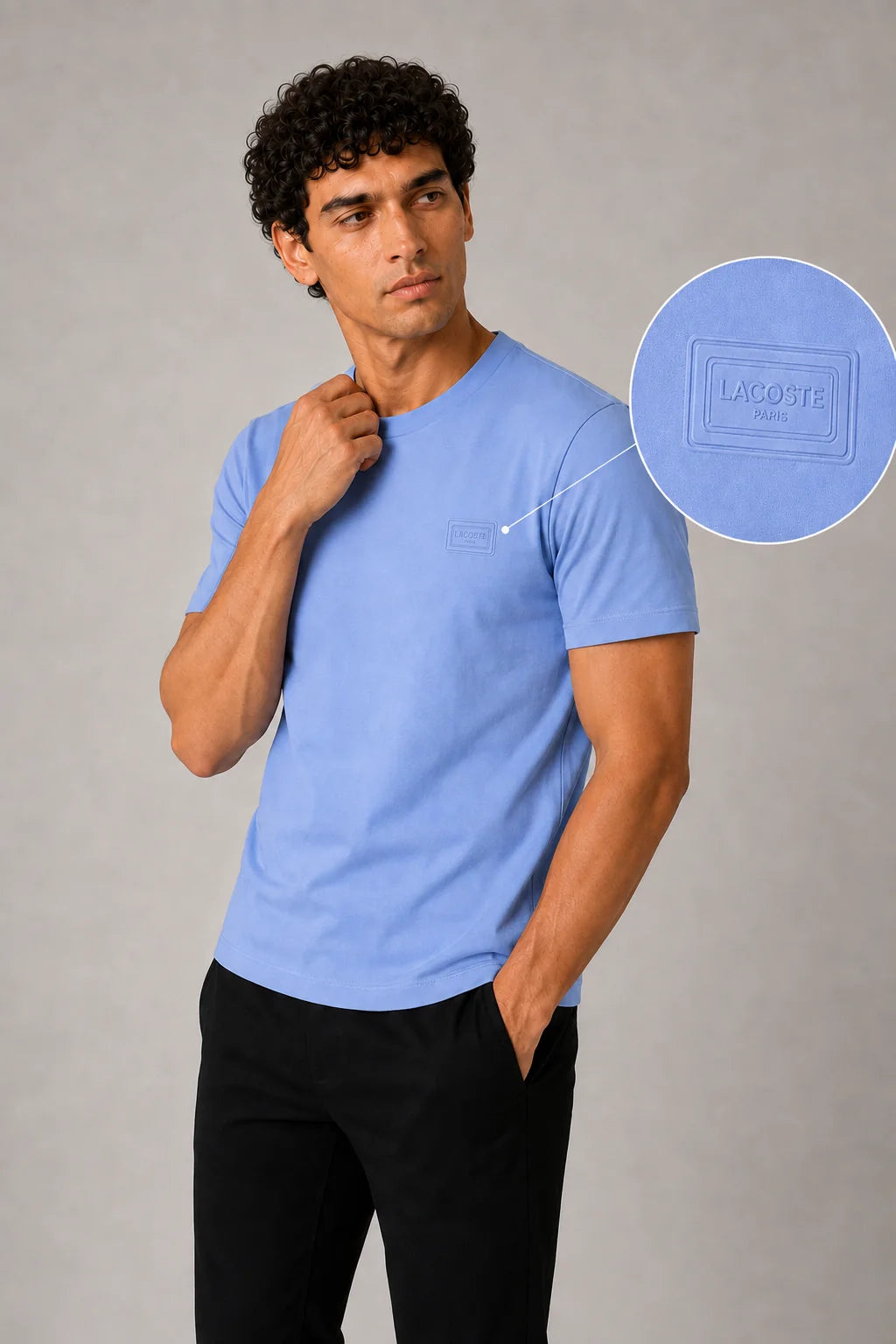 Camiseta Tipo O 310 gramos referencia 15040, color Celeste, talla XXL