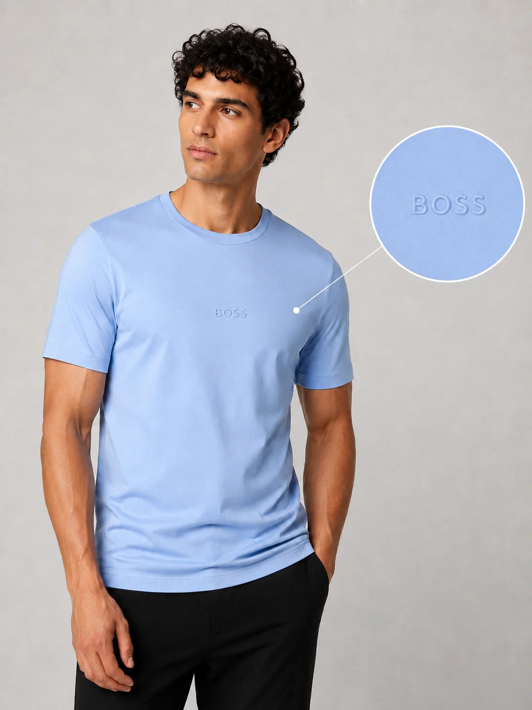 Camiseta Tipo O 310 gramos referencia 15045, color Celeste, talla XXXL