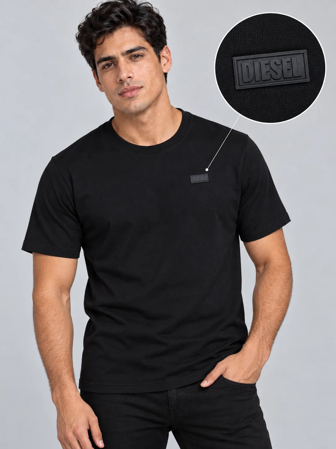Camiseta Tipo O 310 gramos referencia 15077, color Negro, talla XL