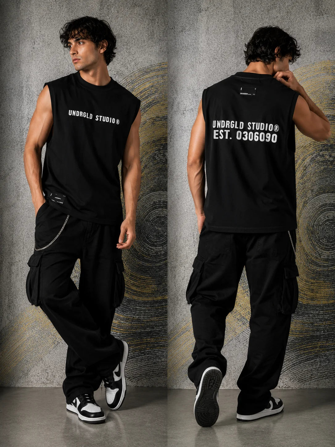 Camiseta manga sisa 280 gramos referencia 16003, color Negro, talla XL