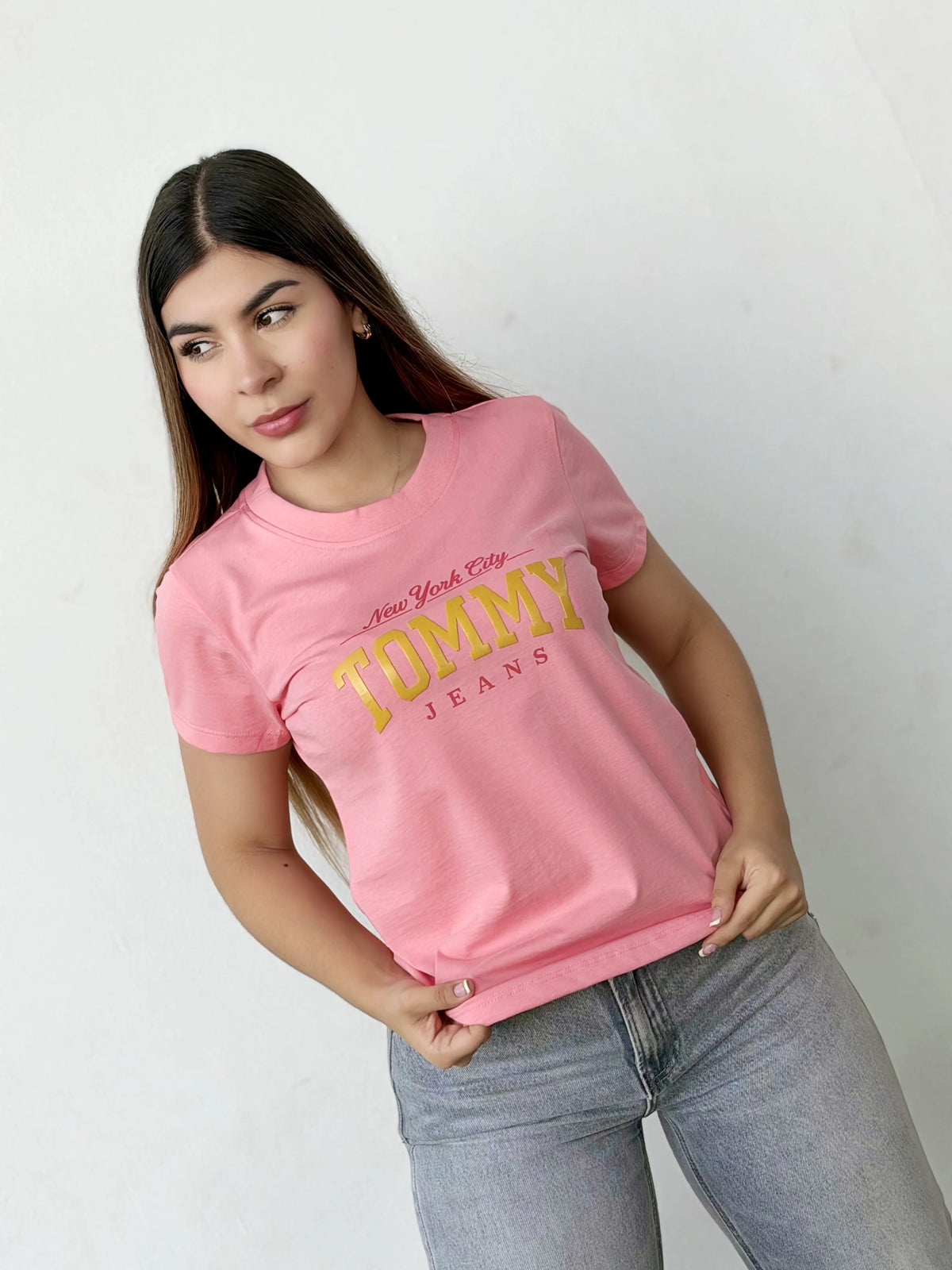 Camiseta dama referencia 17001, color Rosado claro, talla L