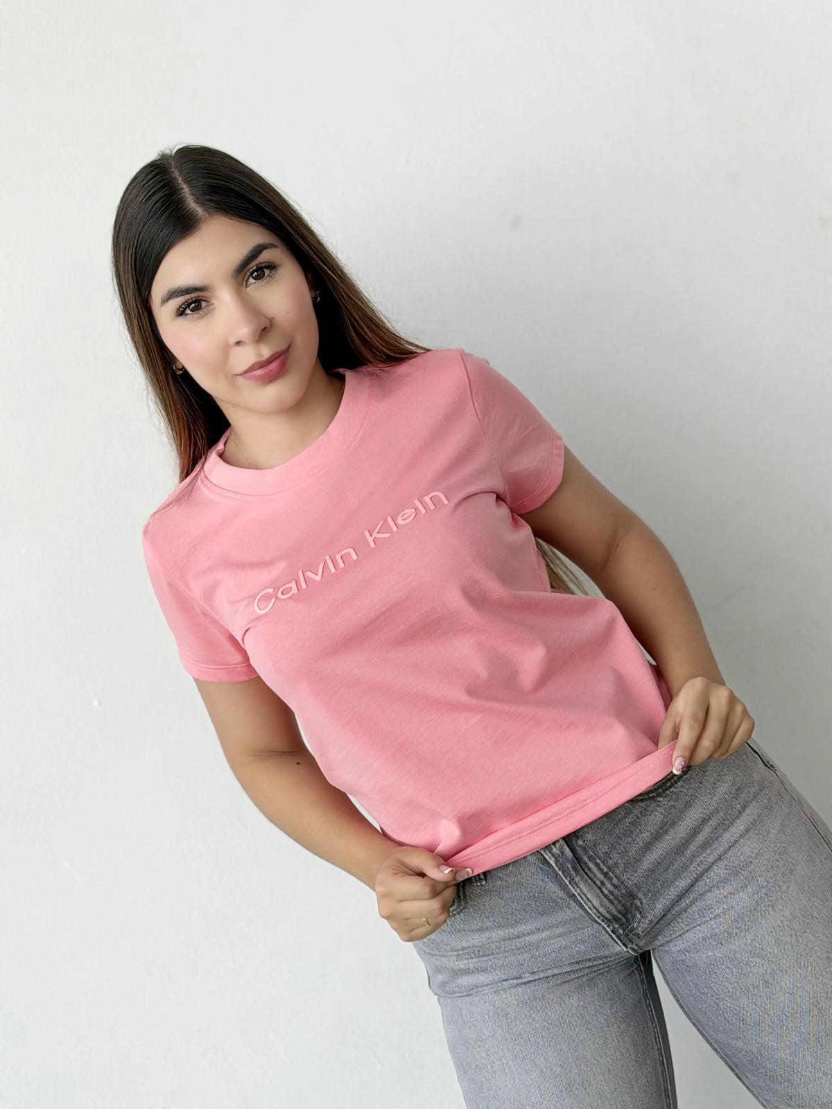 Camiseta dama referencia 17002, color Rosado claro, talla S