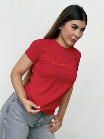 Camiseta dama referencia 17002, color Rojo, talla M